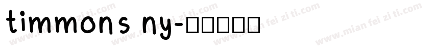 timmons ny字体转换